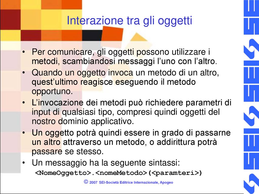 Le Basi Della Programmazione A Oggetti Ppt Scaricare